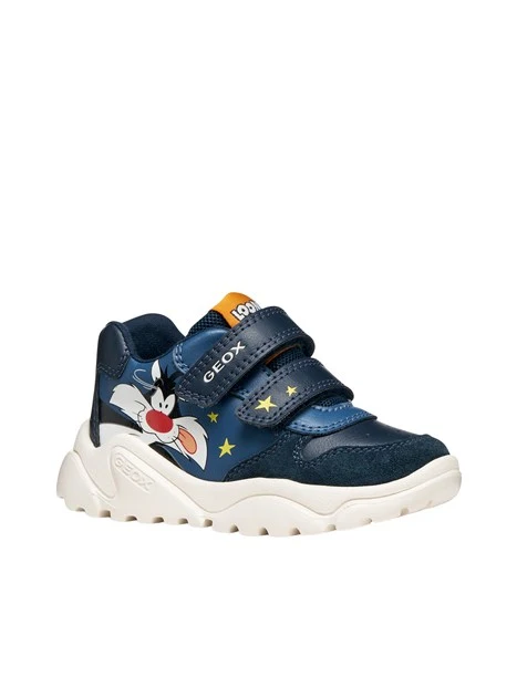 SNEAKERS PLATFORM A STRAPPO B665RA05422 BAMBINO BLU