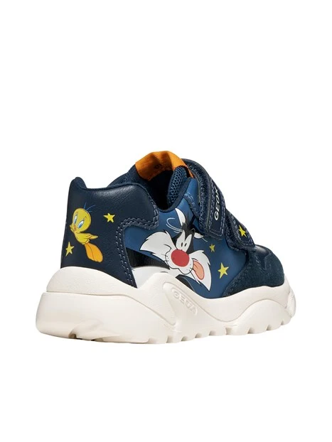 SNEAKERS PLATFORM A STRAPPO B665RA05422 BAMBINO BLU