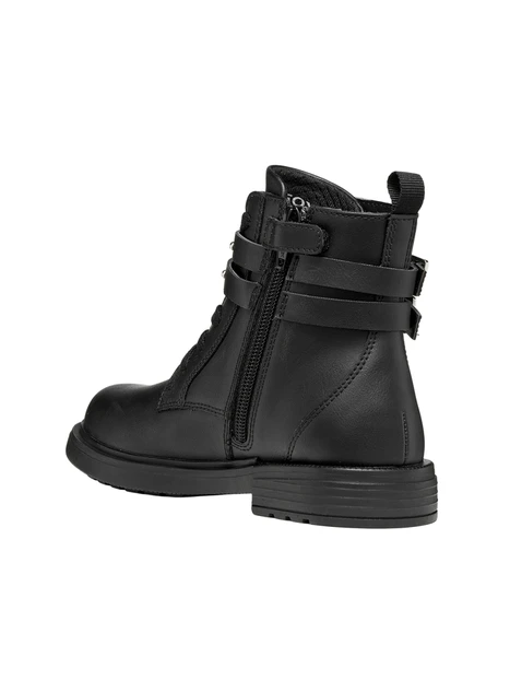 STIVALETTI J669QJ000BC CON CINTURINI DECORATIVI BAMBINA NERO