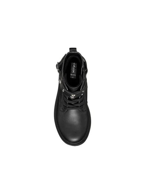 STIVALETTI J669QJ000BC CON CINTURINI DECORATIVI BAMBINA NERO