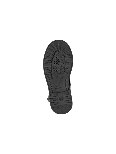STIVALETTI J669QJ000BC CON CINTURINI DECORATIVI BAMBINA NERO