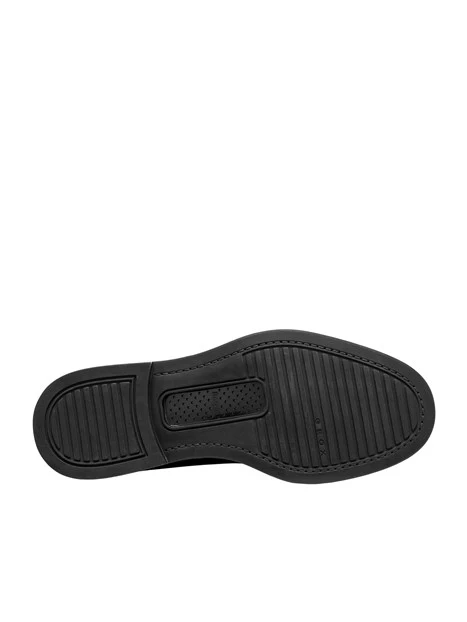 STRINGATE DERBY IN PELLE LISCIA UOMO NERO