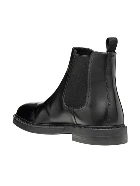 STIVALETTI CHELSEA IN PELLE LISCIA UOMO NERO