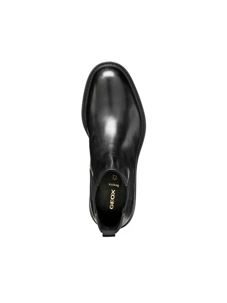 STIVALETTI CHELSEA IN PELLE LISCIA UOMO NERO