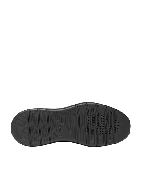 SNEAKERS BASSE MULTIMATERIALE CON DETTAGLI METALLIZZATI DONNA NERO