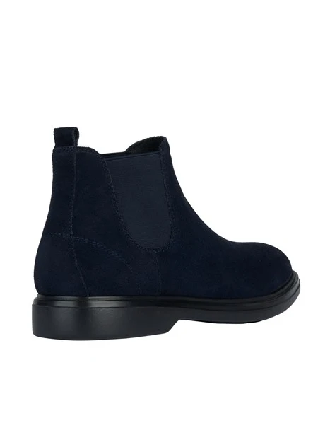 STIVALETTI CHELSEA IN PELLE SCAMOSCIATA UOMO BLU NAVY