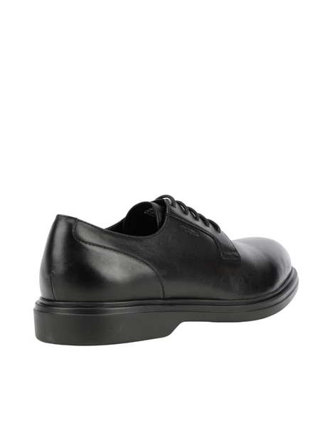 STRINGATE DERBY IN PELLE NAPPA UOMO NERO