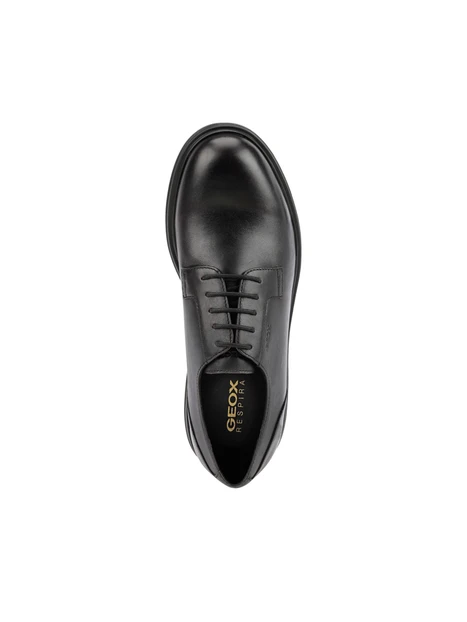 STRINGATE DERBY IN PELLE NAPPA UOMO NERO