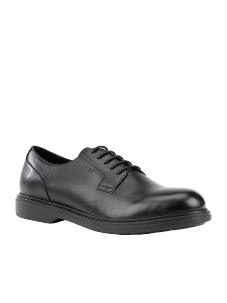 STRINGATE DERBY IN PELLE NAPPA UOMO NERO
