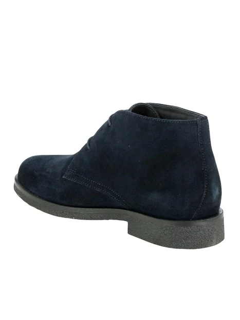 POLACCHINE IN PELLE SCAMOSCIATA UOMO BLU NAVY