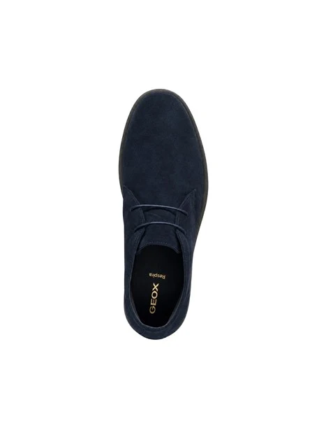 POLACCHINE IN PELLE SCAMOSCIATA UOMO BLU NAVY