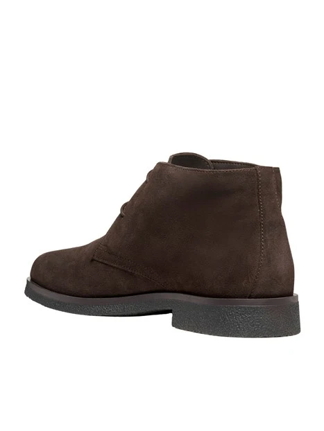 STRINGATE POLACCHINE IN PELLE SCAMOSCIATA UOMO MARRONE SCURO