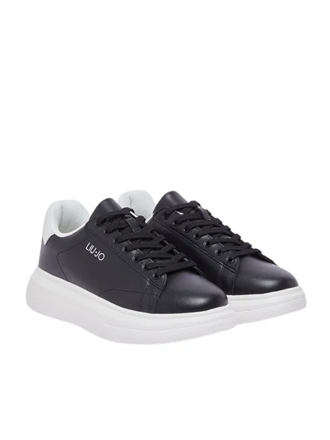SNEAKERS PLATFORM IN PELLE 7B4027PX474 UOMO BIANCO/nero