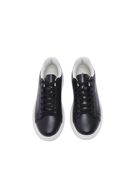 SNEAKERS PLATFORM IN PELLE 7B4027PX474 UOMO BIANCO/nero