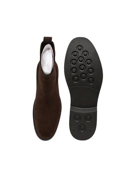 STIVALETTI TACCO BASSO 7G6025PX002  CHELSEA UOMO MARRONE