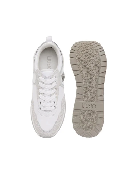 SNEAKERS PLATFORM LOGO MONOGRAM BF6001EX339 DONNA BIANCO