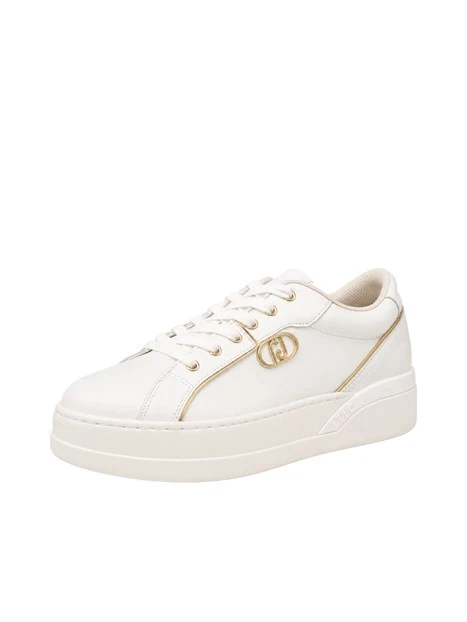 SNEAKERS ALTE BF6025P0102 LOGO MONOGRAM DONNA BIANCO