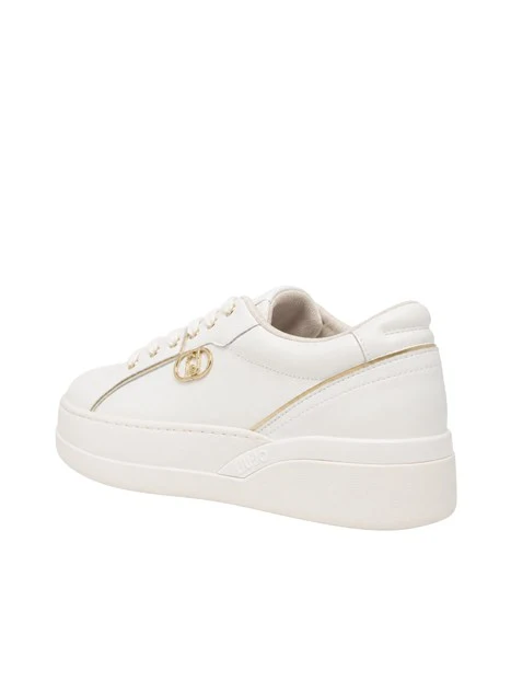SNEAKERS ALTE BF6025P0102 LOGO MONOGRAM DONNA BIANCO