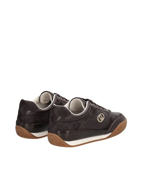 SNEAKERS BASSE BF6035PX662 EFFETTO PITONE DONNA MARRONE