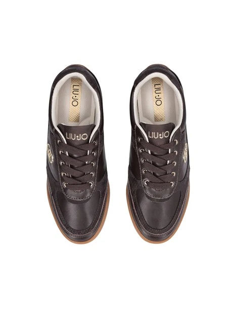 SNEAKERS BASSE BF6035PX662 EFFETTO PITONE DONNA MARRONE