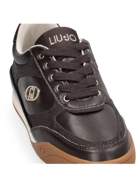 SNEAKERS BASSE BF6035PX662 EFFETTO PITONE DONNA MARRONE