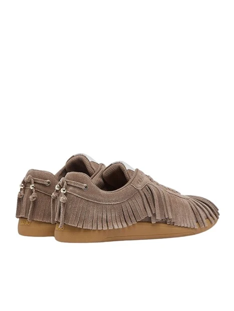 SNEAKERS BASSE IN SUEDE CON FRANGE BF6047PX002 DONNA BEIGE