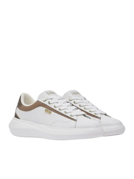 SNEAKERS PLATFORM IN PELLE BF6051PX532 DONNA BIANCO/HAVANA