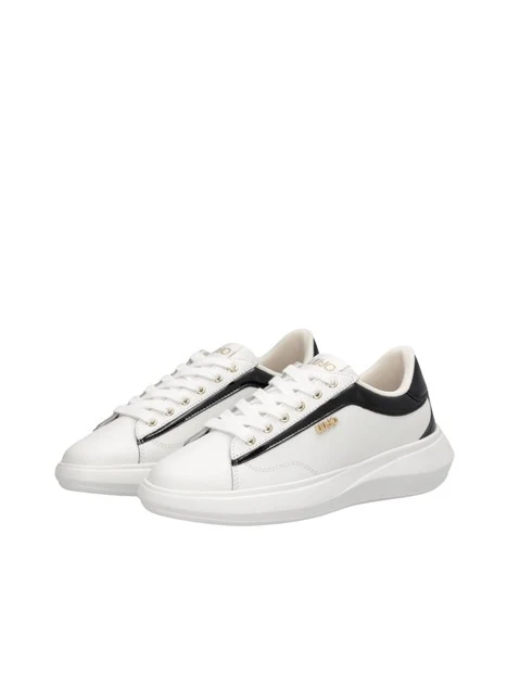 SNEAKERS PLATFORM IN PELLE BF6051PX532 DONNA BIANCO/NERO