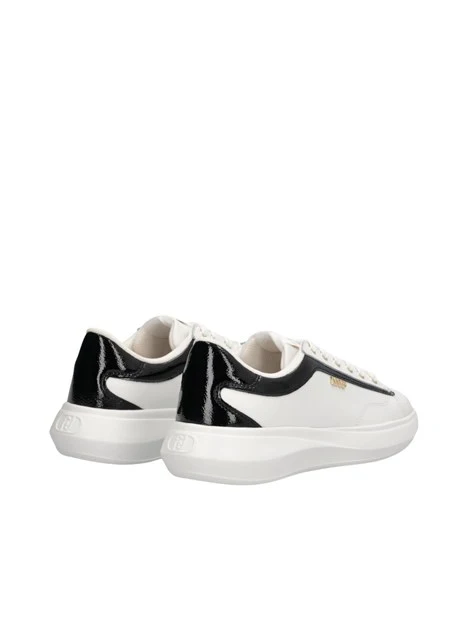 SNEAKERS PLATFORM IN PELLE BF6051PX532 DONNA BIANCO/NERO