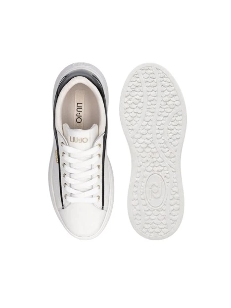 SNEAKERS PLATFORM IN PELLE BF6051PX532 DONNA BIANCO/NERO