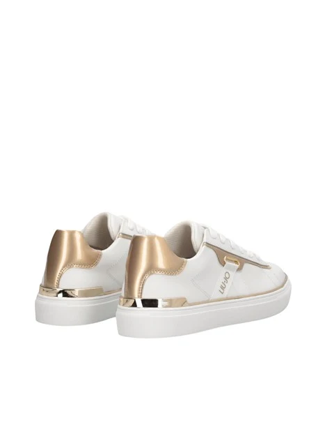 SNEAKERS ALTE BF6057PX026 CON DETTAGLI LAMINATI DONNA BIANCO