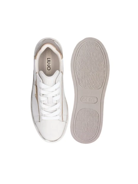 SNEAKERS ALTE BF6057PX026 CON DETTAGLI LAMINATI DONNA BIANCO