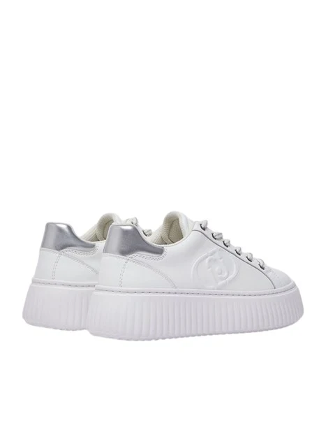 SNEAKERS PLATFORM IN PELLE BF6059P0102 DONNA BIANCO