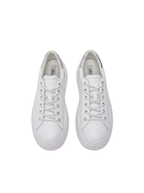 SNEAKERS PLATFORM IN PELLE BF6059P0102 DONNA BIANCO