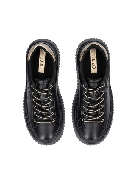 SNEAKERS PLATFORM IN PELLE BF6059P0102 DONNA NERO