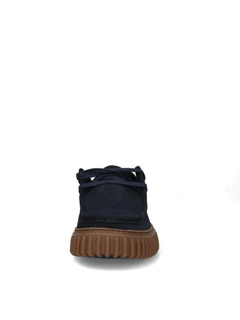 STRINGATE COMFORT IN CAMOSCIO CON SUOLA SCANALATA UOMO BLU NAVY