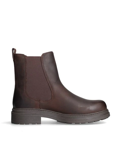 STIVALETTI TACCO BASSO 182902 DONNA MARRONE
