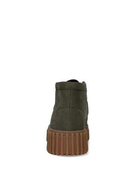 STRINGATE POLACCHINE IN PELLE NABUK DONNA VERDE