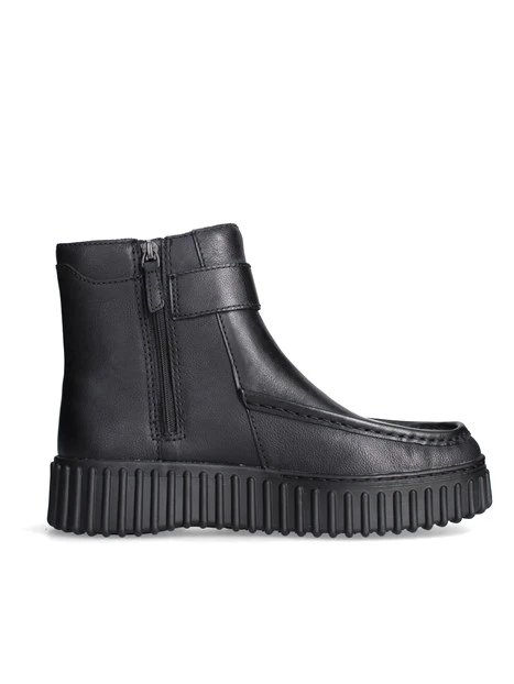 STIVALETTI TACCO BASSO 320238 DONNA NERO