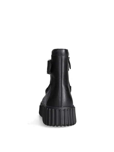 STIVALETTI TACCO BASSO 320238 DONNA NERO