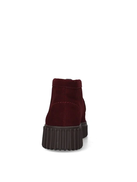 STRINGATE POLACCHINE IN CAMOSCIO CON SUOLA SCANALATA DONNA BORDEAUX