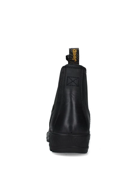 STIVALETTI CHELSEA CON INSERTI ELASTICI UOMO NERO VERDE
