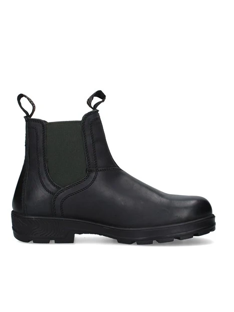 STIVALETTI CHELSEA CON INSERTI ELASTICI UOMO NERO VERDE