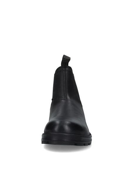 STIVALETTI CHELSEA CON INSERTI ELASTICI UOMO NERO VERDE