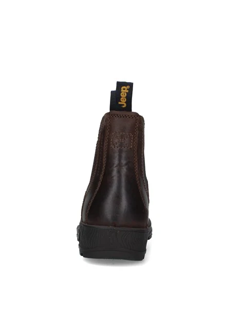 STIVALETTI CHELSEA CON INSERTI ELASTICI UOMO MARRONE BLU