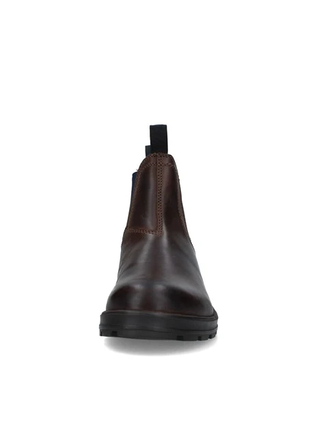 STIVALETTI CHELSEA CON INSERTI ELASTICI UOMO MARRONE BLU