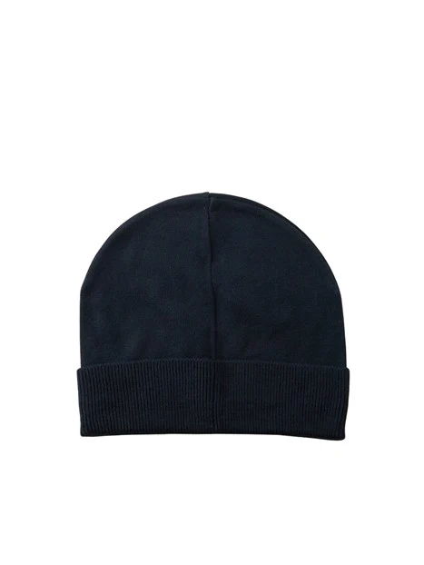 CAPPELLO A COSTE CON LOGO UOMO BLU