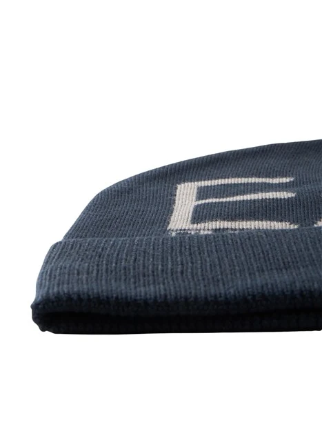 CAPPELLO A COSTE CON LOGO UOMO BLU