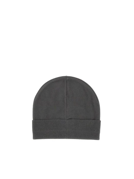 CAPPELLO BEANIE CON LOGO JACQUARD UOMO GRIGIO