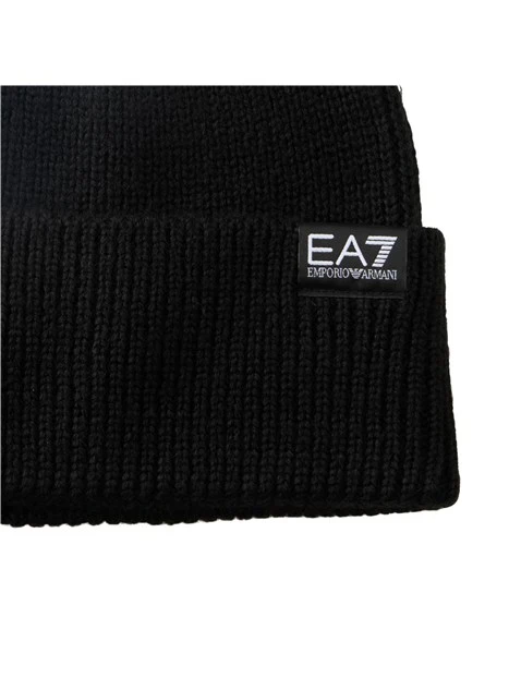 CAPPELLO A COSTE CON LOGO UOMO NERO